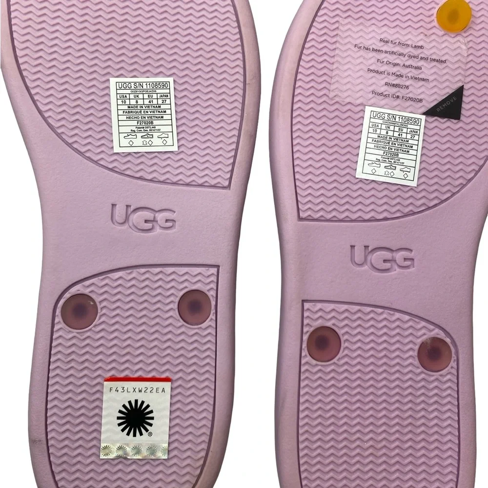 UGG Lavender furry Sandals